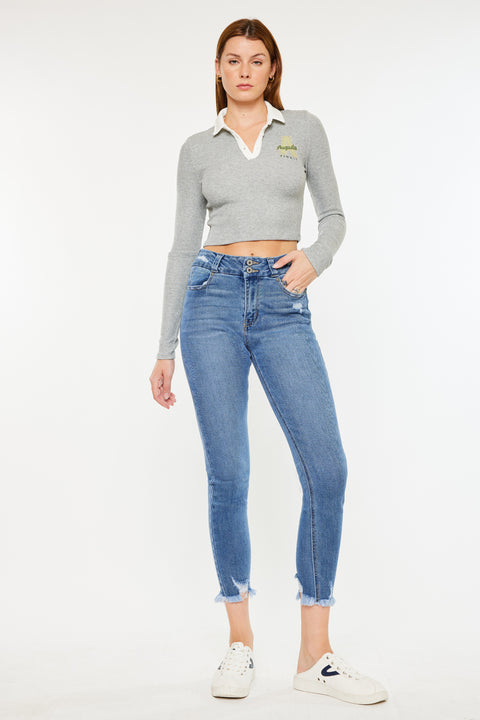 Ariana High Rise Ankle Skinny Jeans