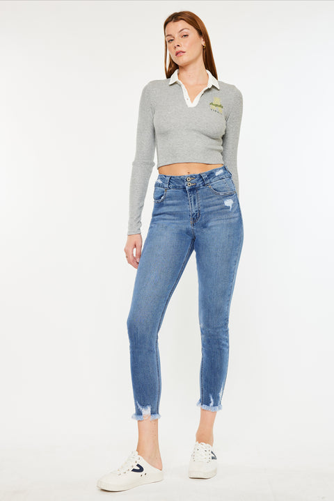 Ariana High Rise Ankle Skinny Jeans