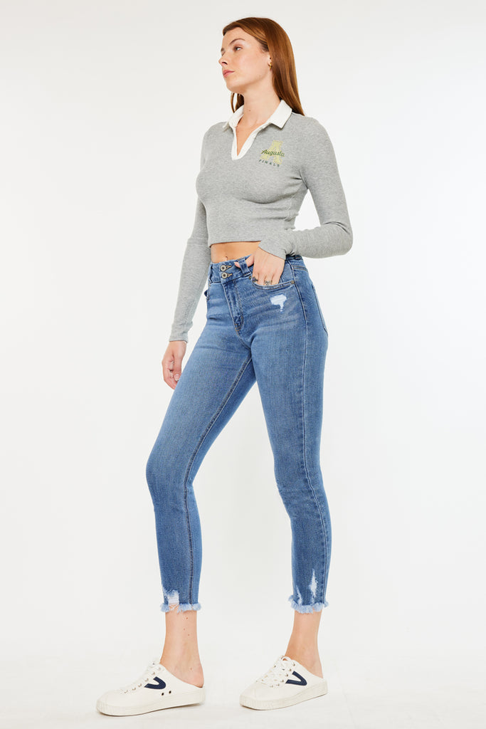 Ariana High Rise Ankle Skinny Jeans