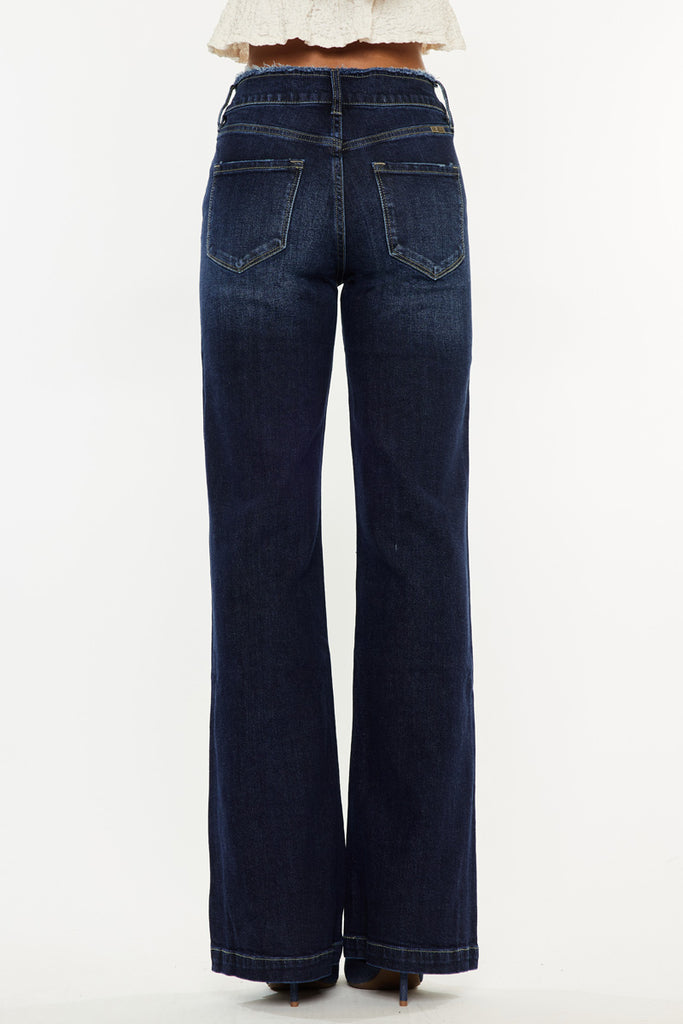 Makayla Ultra High Rise Holly Flare Jeans - Official Kancan USA