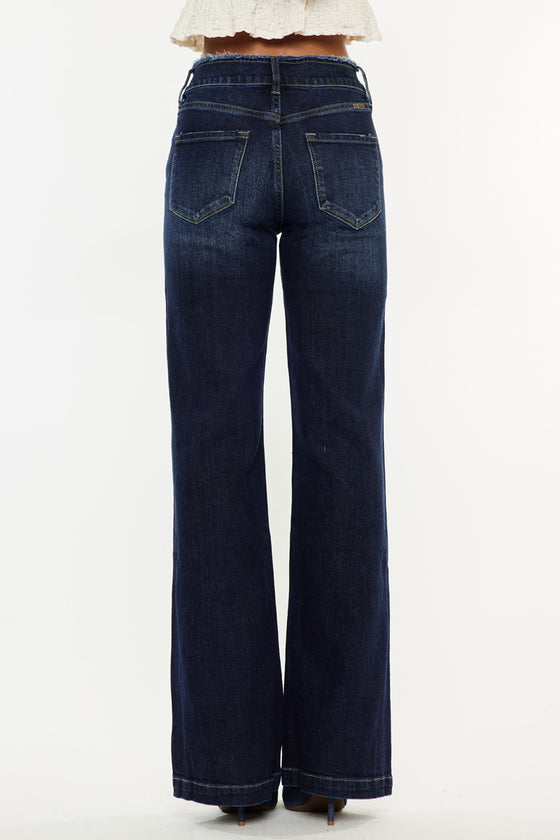 Makayla Ultra High Rise Holly Flare Jeans - Official Kancan USA