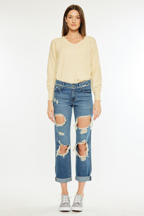 Noel Mid Rise Boyfriend Jeans