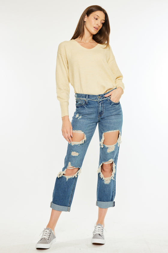 Noel Mid Rise Boyfriend Jeans