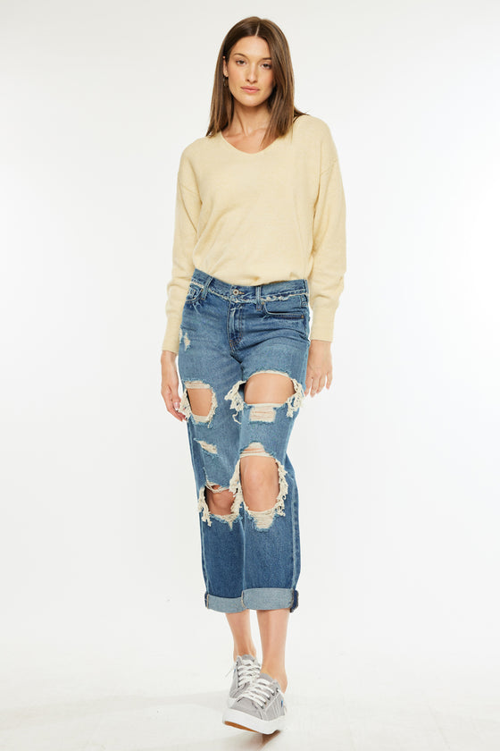 Noel Mid Rise Boyfriend Jeans