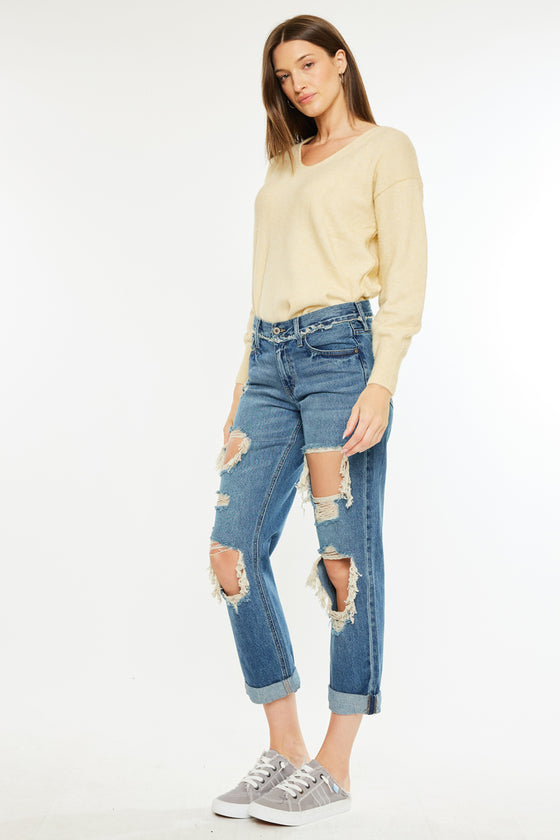 Noel Mid Rise Boyfriend Jeans