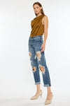 Janelle Mid Rise Boyfriend Jeans