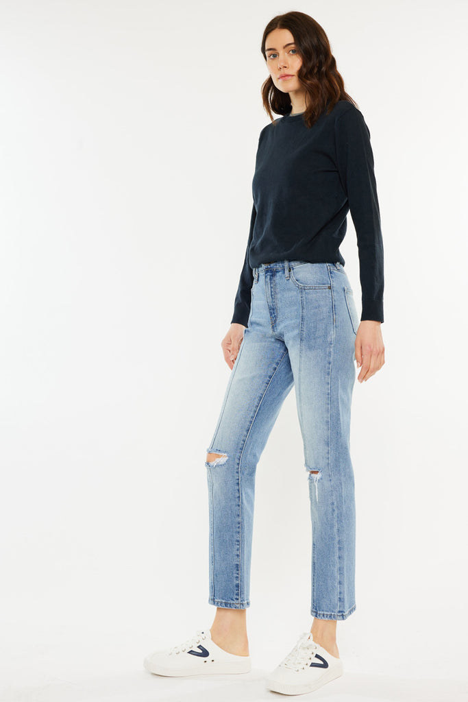 Marley High Rise Slim Straight Jeans - Official Kancan USA