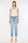 Luxanna Mid Rise Slim Boyfriend Jeans