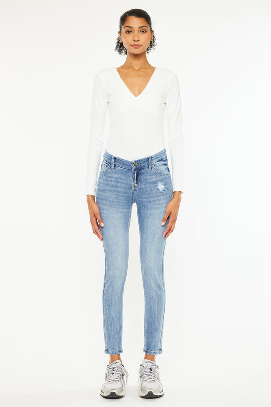 Kira Mid Rise Ankle Skinny