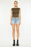 Cassie Mid Rise Belted Shorts