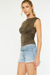 Cassie Mid Rise Belted Shorts