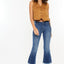 Merlie Mid Rise Cropped Flare Jeans - Official Kancan USA