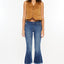 Merlie Mid Rise Cropped Flare Jeans - Official Kancan USA