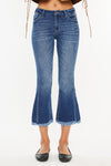 Merlie Mid Rise Cropped Flare Jeans - Official Kancan USA