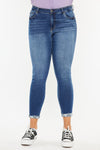 Kali Mid Rise Ankle Skinny Jeans (Plus Size) - Official Kancan USA