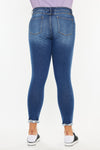 Kali Mid Rise Ankle Skinny Jeans (Plus Size) - Official Kancan USA