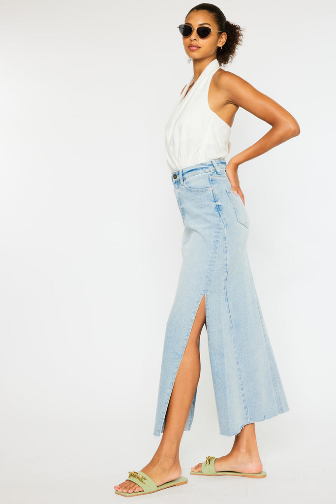 Melinda  Maxi Denim Skirt - Official Kancan USA