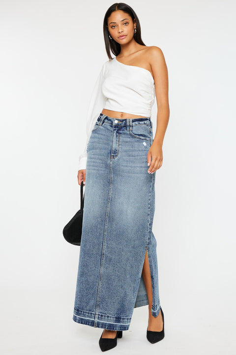 Tracy Maxi Denim Skirt - Official Kancan USA