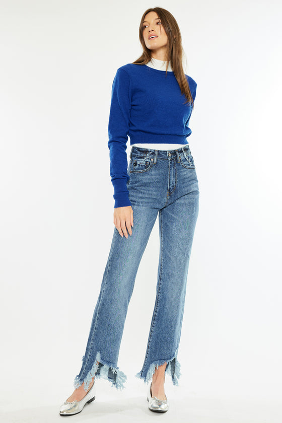 Tess High Rise Straight Leg Jeans