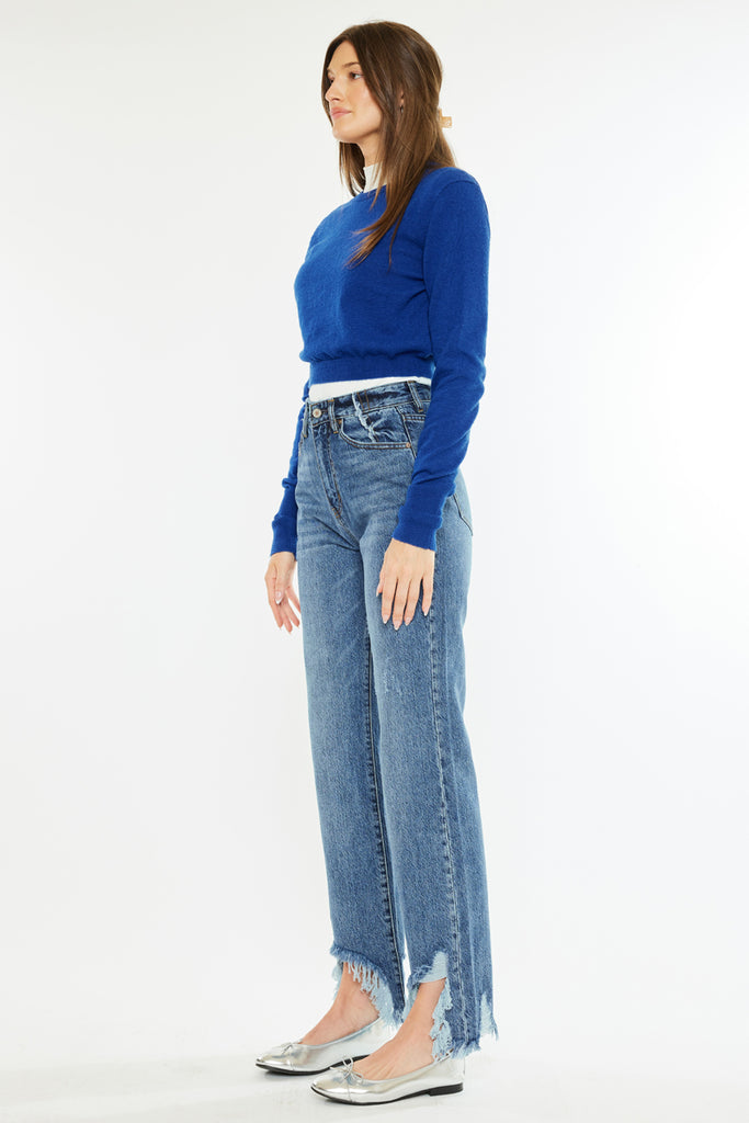 Tess High Rise Straight Leg Jeans