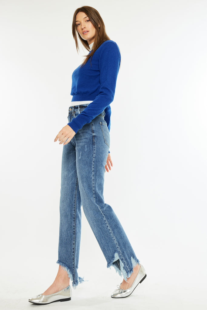 Tess High Rise Straight Leg Jeans