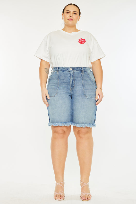 Kiran 90's Boyfriend Bermuda Shorts (Plus Size)