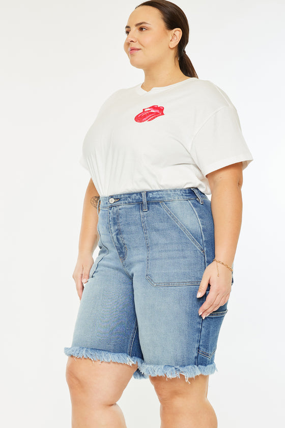 Kiran 90's Boyfriend Bermuda Shorts (Plus Size)