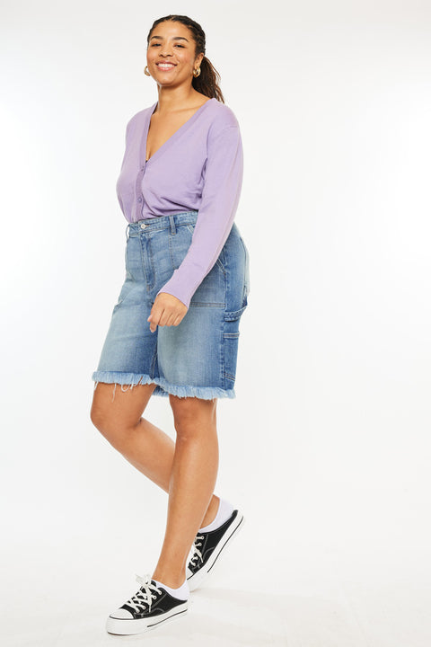 Kiran 90's Boyfriend Bermuda Shorts (Plus Size) - Official Kancan USA