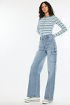 Oliwia High Rise Wide Skater Fit Jeans