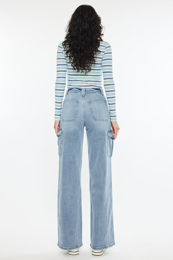 Oliwia High Rise Wide Skater Fit Jeans