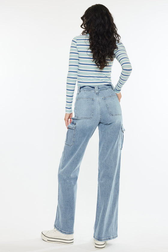 Oliwia High Rise Wide Skater Fit Jeans