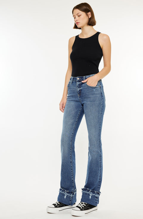 Donna High Rise Bootcut Jeans - Official Kancan USA