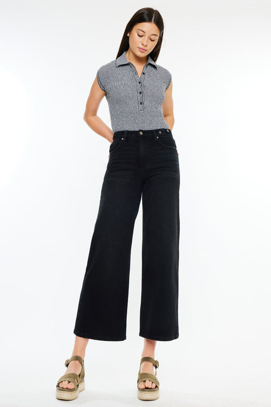 Victoria Ultra High Rise Cropped Wide Leg - Official Kancan USA