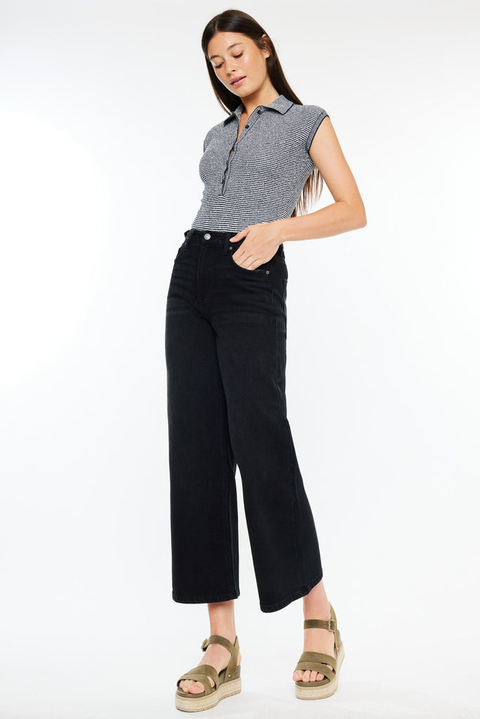 Victoria Ultra High Rise Cropped Wide Leg - Official Kancan USA