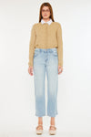 Lane High Rise Cropped Straight Leg  Jeans