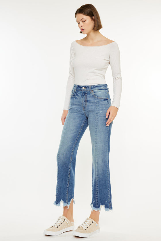 Hellen High Rise Straight Leg Jeans - Official Kancan USA