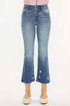 Hillary High Rise Cropped Flare Jeans - Official Kancan USA