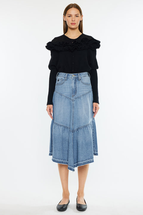 Santina Ultra High Rise Midi Skirt