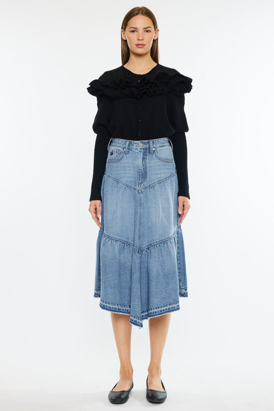 Santina Ultra High Rise Midi Skirt