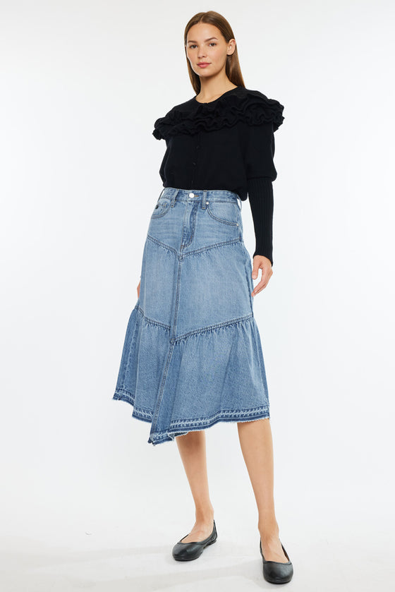 Santina Ultra High Rise Midi Skirt