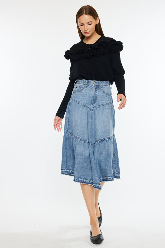 Santina Ultra High Rise Midi Skirt