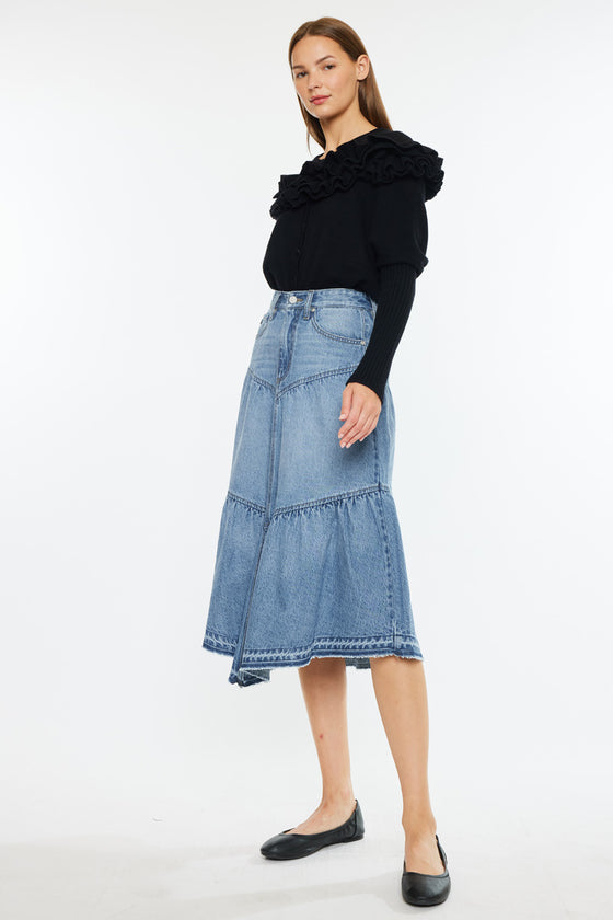 Santina Ultra High Rise Midi Skirt