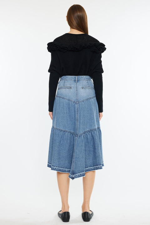 Santina Ultra High Rise Midi Skirt