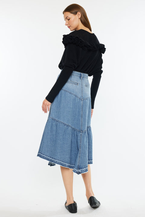 Santina Ultra High Rise Midi Skirt