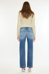 Megan Mid Rise Crop Straight Jeans