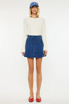 Sandy High Rise Pleated Mini Skort