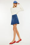 Sandy High Rise Pleated Mini Skort