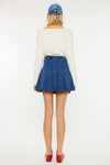 Sandy High Rise Pleated Mini Skort