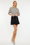 Irene High Rise Pleated Mini Skort