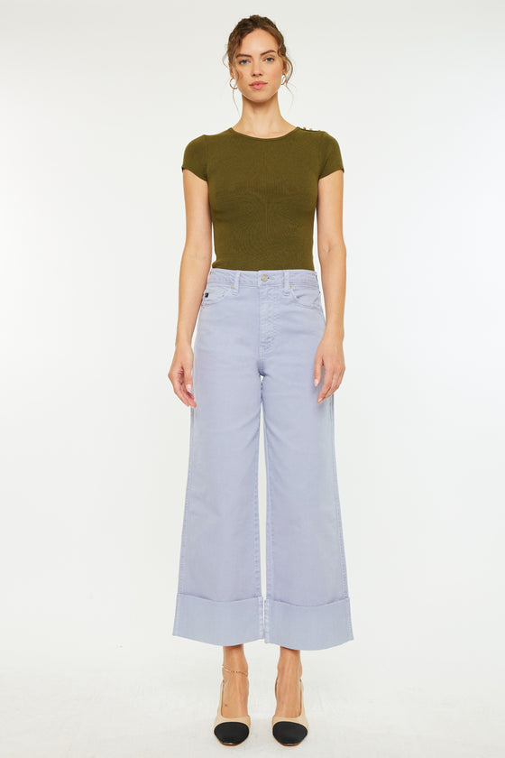 Sammie High Rise 90's Cropped Wide Leg Jeans